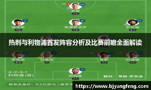 热刺与利物浦首发阵容分析及比赛前瞻全面解读